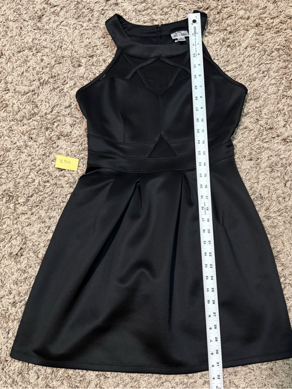 Black Mesh Detail Fit-and-Flare Dress (medium) Sweet Storm - Picture 6 of 11